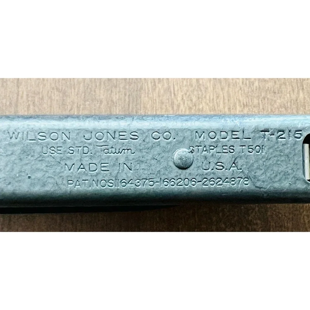 Vintage MCM Wilson Jones Tatum Buddy Handheld Stapler Model T-215 USA
